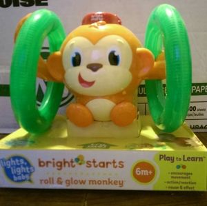 Bright Starts roll & glow monkey